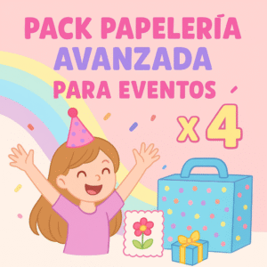 Papelería Avanzada para Eventos x 4 talleres