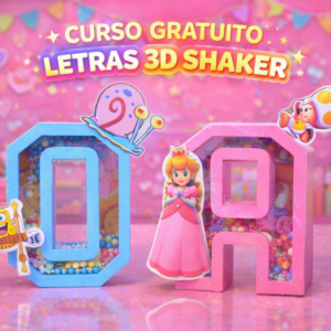 Letras 3D shaker - CURSO GRATUITO!